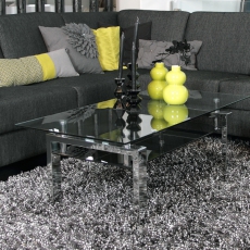 Konferenční stolek skleněný Orion, 120 cm - 2