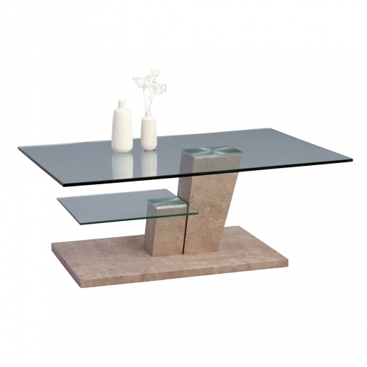 Konferenční stolek skleněný Pisa, 110 cm - 1