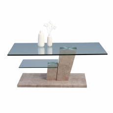 Konferenční stolek skleněný Pisa, 110 cm - 2