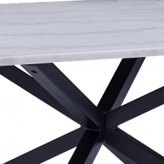 Konferenční stolek Skyline, 80 cm, mramor/černá - 3