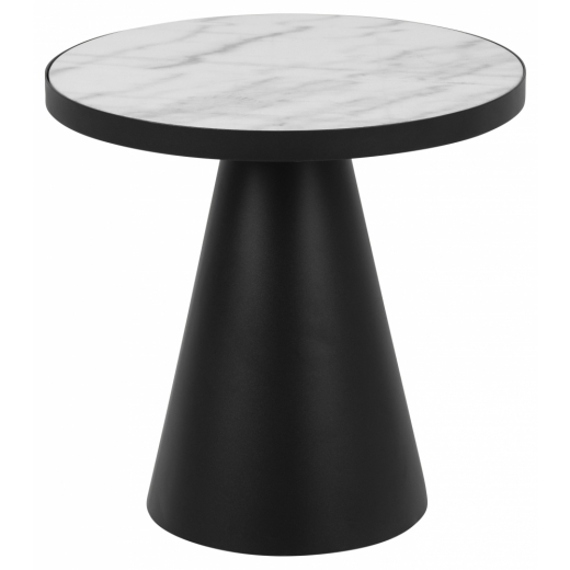 Konferenční stolek Soli, 46 cm, černá/bílá - 1