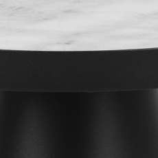 Konferenční stolek Soli, 46 cm, černá/bílá - 7