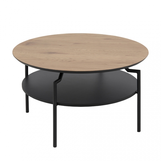 Konferenční stolek Staden, 80 cm, dub/černá - 1