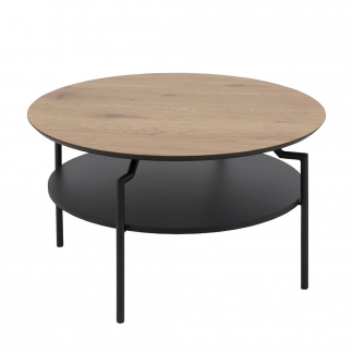 Konferenční stolek Staden, 80 cm, dub/černá