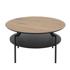 Konferenční stolek Staden, 80 cm, dub/černá - 3