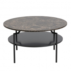 Konferenční stolek Staden, 80 cm, hnědá/černá - 2