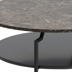 Konferenční stolek Staden, 80 cm, hnědá/černá - 3