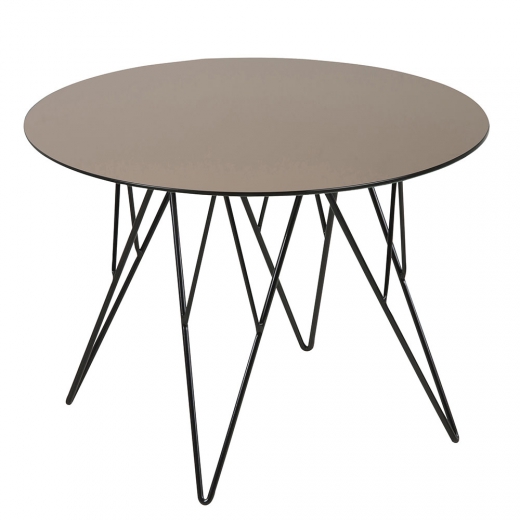 Konferenční stolek Stark, 55 cm, sklo bronz - 1