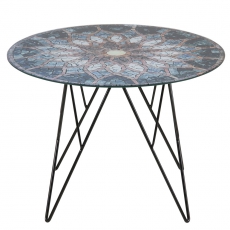 Konferenční stolek Stark, 55 cm, sklo s potiskem - 2