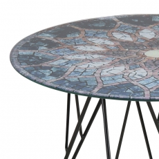 Konferenční stolek Stark, 55 cm, sklo s potiskem - 6