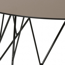 Konferenční stolek Stark, 80 cm, sklo bronz - 4