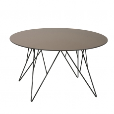 Konferenční stolek Stark, 80 cm, sklo bronz - 1