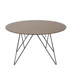Konferenční stolek Stark, 80 cm, sklo bronz - 5
