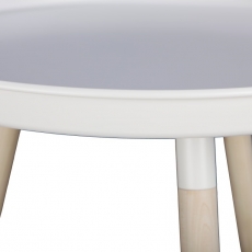 Konferenční stolek Stave, 63 cm, bílá - 2