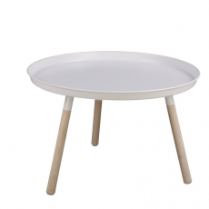 Konferenční stolek Stave, 63 cm, bílá - 1