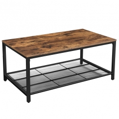 Konferenční stolek Stella, 106 cm, hnědá / černá