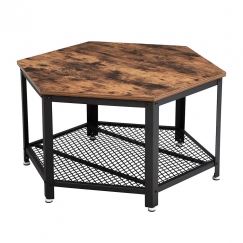 Konferenční stolek Stella, 75 cm, hnědá / černá