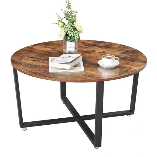Konferenční stolek Stella, 88 cm, hnědá / černá - 1