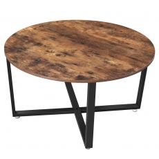 Konferenční stolek Stella, 88 cm, hnědá / černá - 3