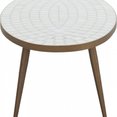 Konferenční stolek Stephanie, 60 cm, bílá - 4