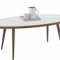 Konferenční stolek Stephanie, 60 cm, bílá - 1