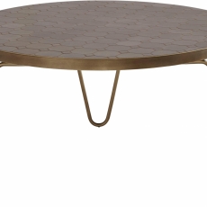 Konferenční stolek Stephanie, 80 cm, měděná - 3