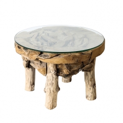 Konferenční stolek teakový Roby, 60 cm