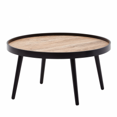 Konferenční stolek Tulipan, 76 cm, černá