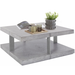 Konferenční stolek Veranzo, 100 cm, stříbrná