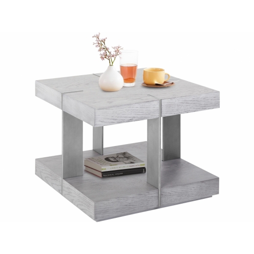 Konferenční stolek Veranzo, 50 cm, stříbrná - 1