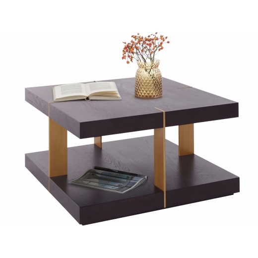 Konferenční stolek Veranzo, 70 cm, hnědá - 1