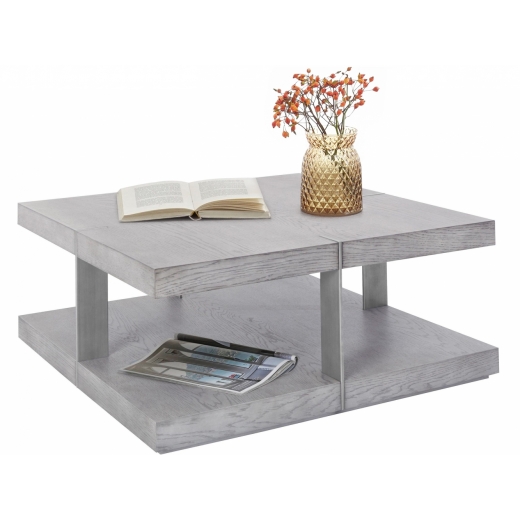 Konferenční stolek Veranzo, 70 cm, stříbrná - 1