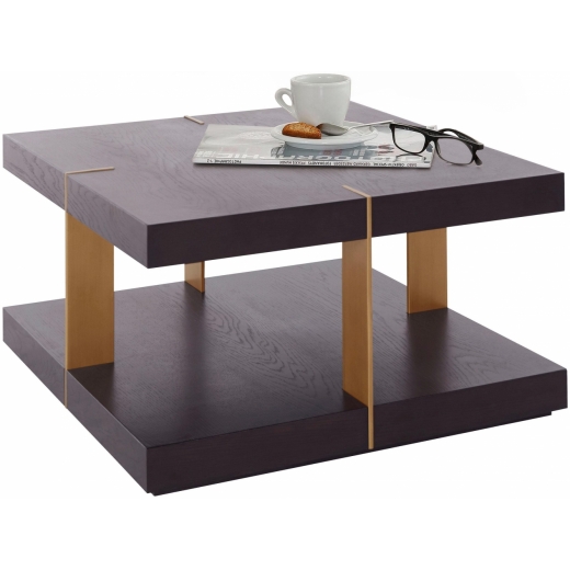 Konferenční stolek Veranzo, 90 cm, hnědá - 1