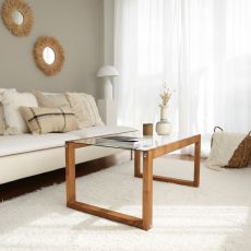 Konferenční stolek Via, 85 cm, hnědá - 4