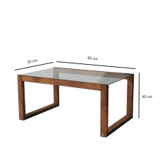 Konferenční stolek Via, 85 cm, hnědá - 8