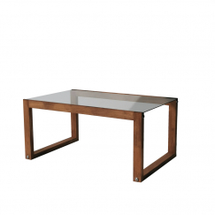 Konferenční stolek Via, 85 cm, hnědá