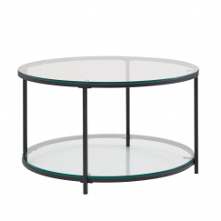 Konferenční stolek Vivien, 80 cm, černá