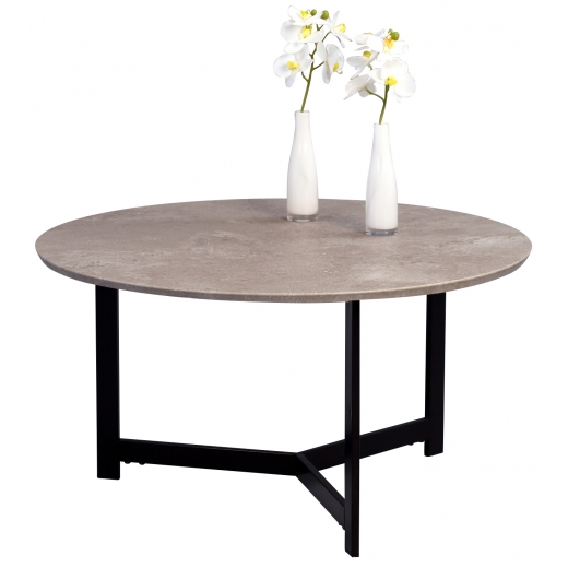 Konferenční stolek Volker, 80 cm, černá/beton - 1