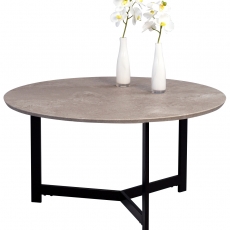 Konferenční stolek Volker, 80 cm, černá/beton - 1