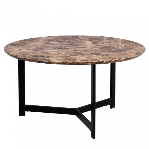 Konferenční stolek Volker, 80 cm, tmavý mramor - 1