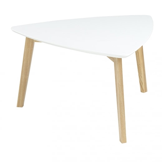 Konferenční stolek Wingle, 80 cm bílá - 1