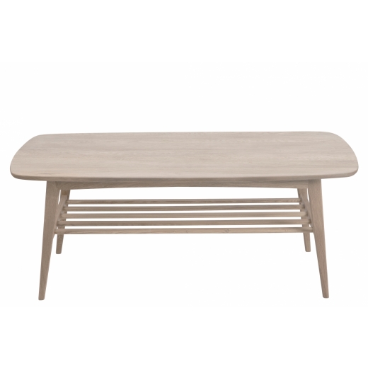 Konferenční stolek Woodstock, 120 cm, bílý dub - 1