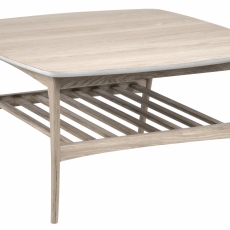 Konferenční stolek Woodstock, 80 cm, bílý dub - 1