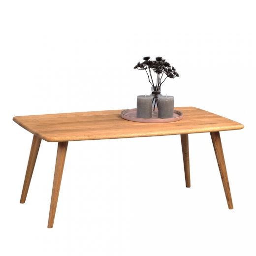 Konferenční stolek z masivu Eddy, 100 cm, divoký dub - 1