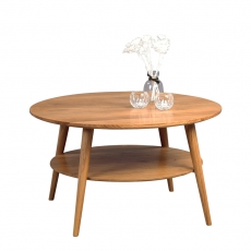 Konferenční stolek z masivu Stella, 80 cm, divoký dub - 1