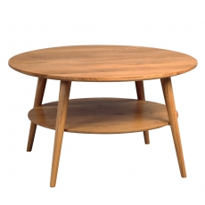 Konferenční stolek z masivu Stella, 80 cm, divoký dub - 2