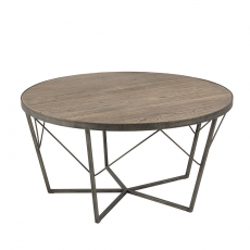 Konferenční stolek z recyklovaného jilmu Carolina, 90 cm - 1