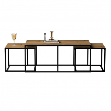 Konferenční stolky Gigante, 120 cm, dub - 4