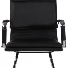 Konferenční židle Bedford, syntetická kůže, černá - 1