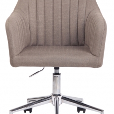 Konferenční židle Filton, textil, taupe - 2